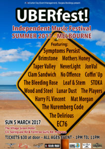 UBERfest Poster Melbourne 5.03.17 (Final Line-up) copy